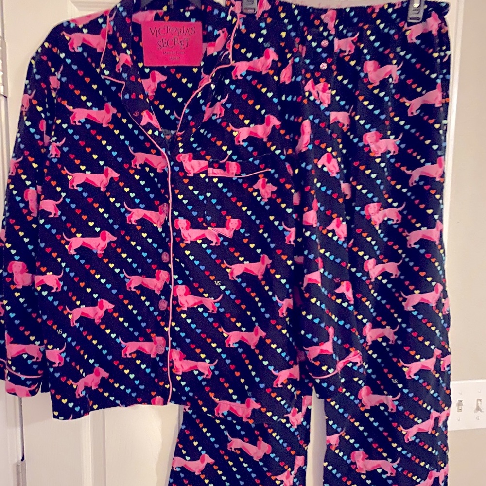 Victoria’s Secret pink dog PJs